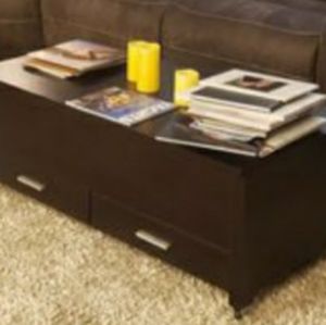 Brown coffee table